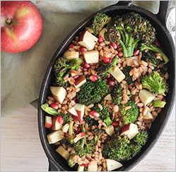 Broccoli Pomogranet Apple Salad